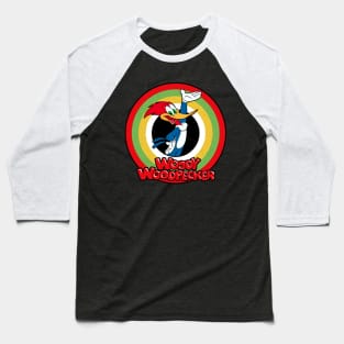 Woody Woodpecker Circle Style Baseball T-Shirt